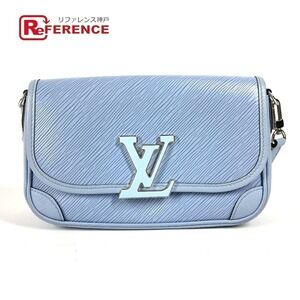 Louis Vuitton Epi Bussi NM crossbody bag flap shoulder leather blue